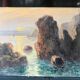 Emile GAUFFRIAUD - Beautiful island at sea - Port-Coton - oil on cardboard
