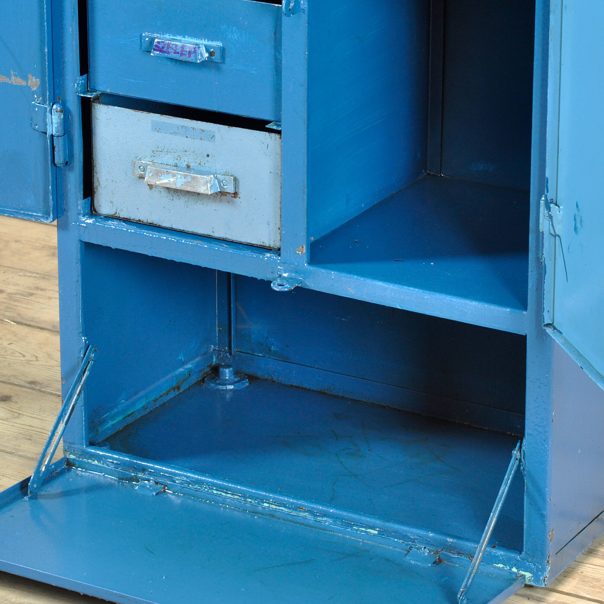 Industrial four-drawer cabinet from the 1970s