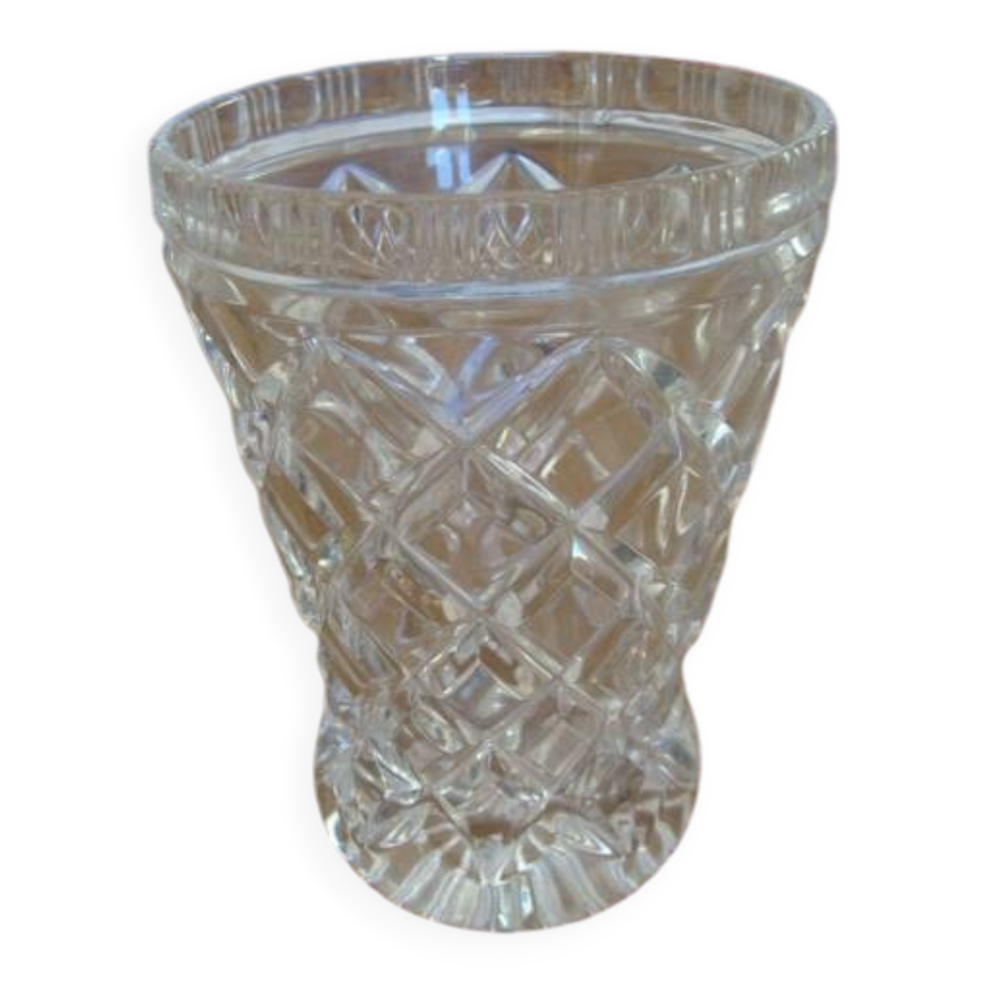 Vase en cristal vintage