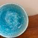 Assiette bleu lagon