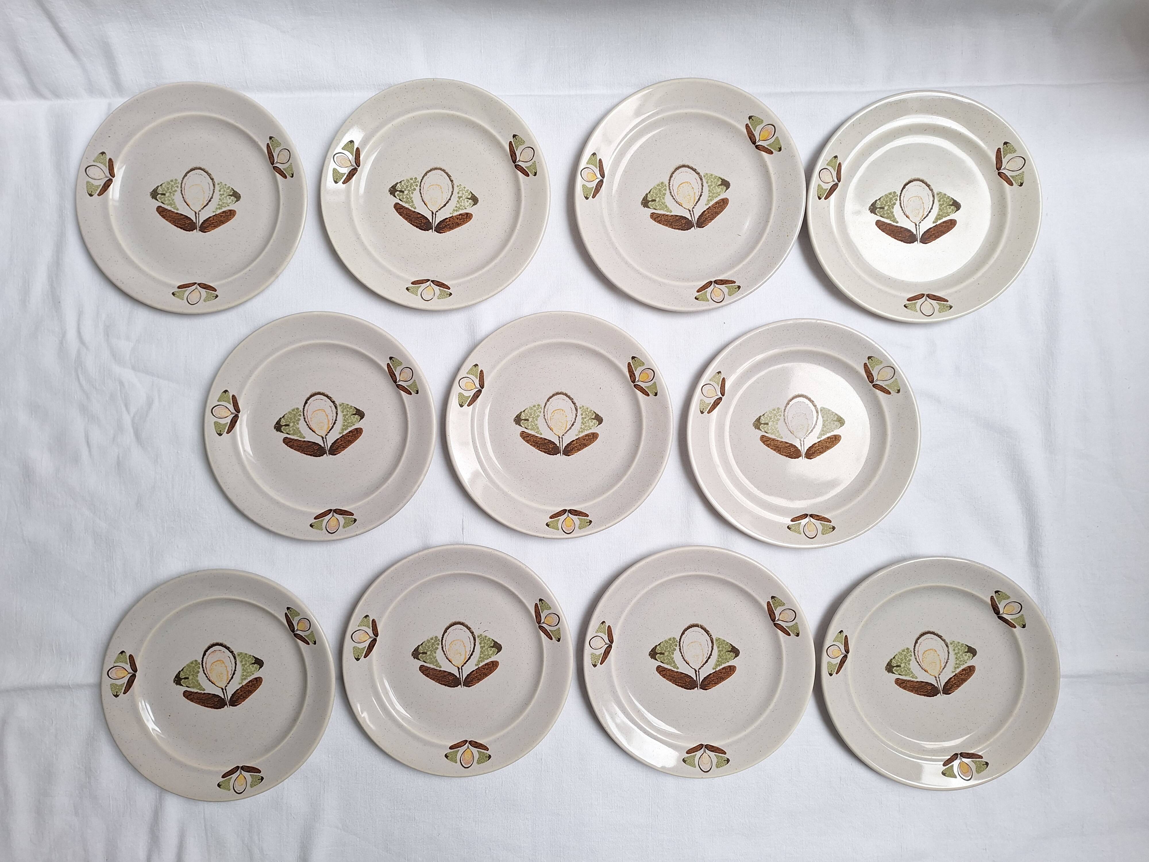 St Amand dessert plates 1970