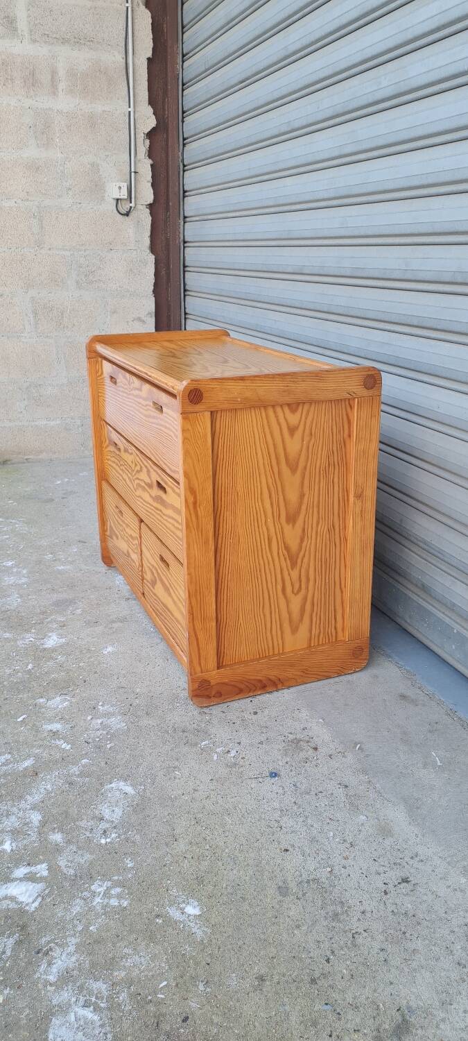 Pine chest of drawers 1970