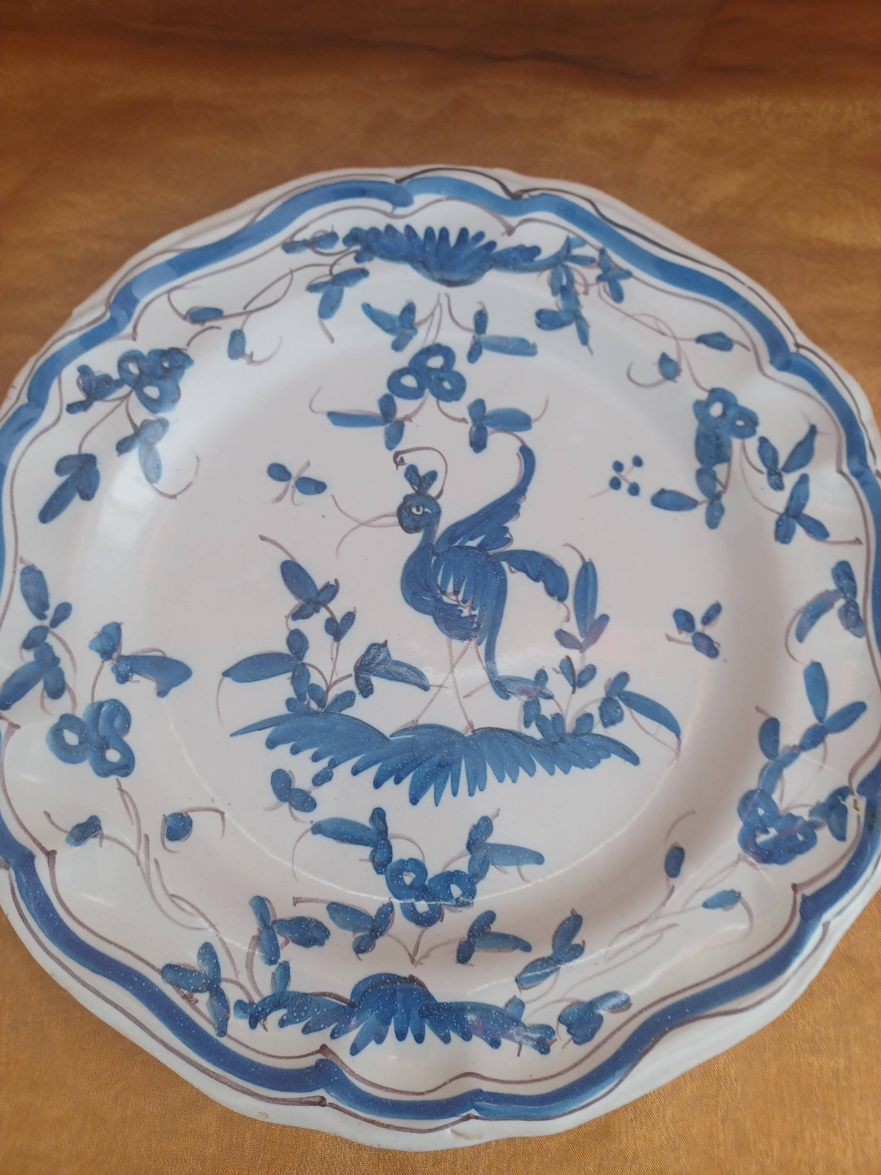 Assiette Faïence XVIII ème.