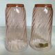 Pair of Arcoroc Rosaline vases