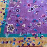 Chinese carpet in pure wool. Old 1920 . 272cm x 342cm