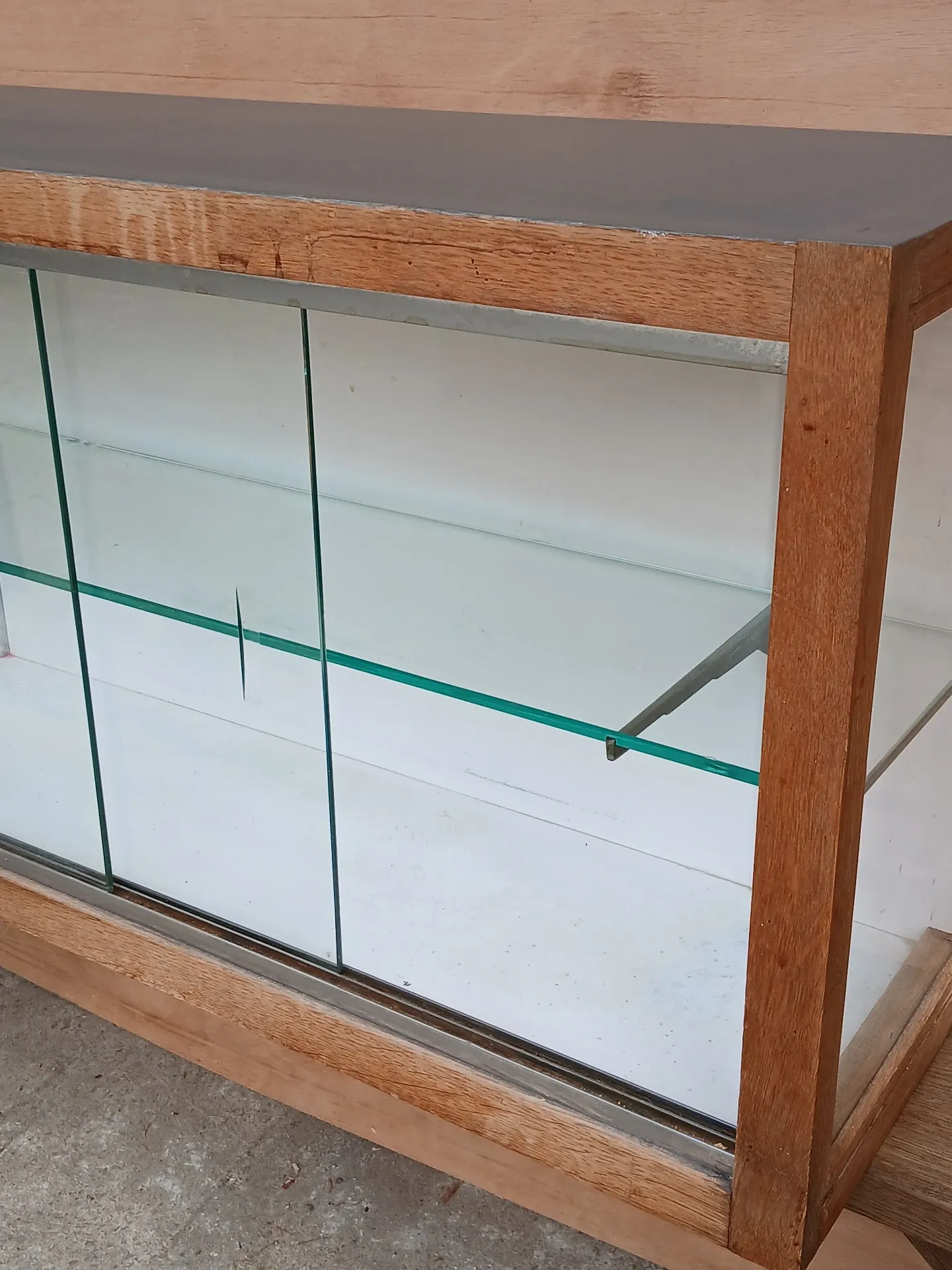 1950s wall display cabinet