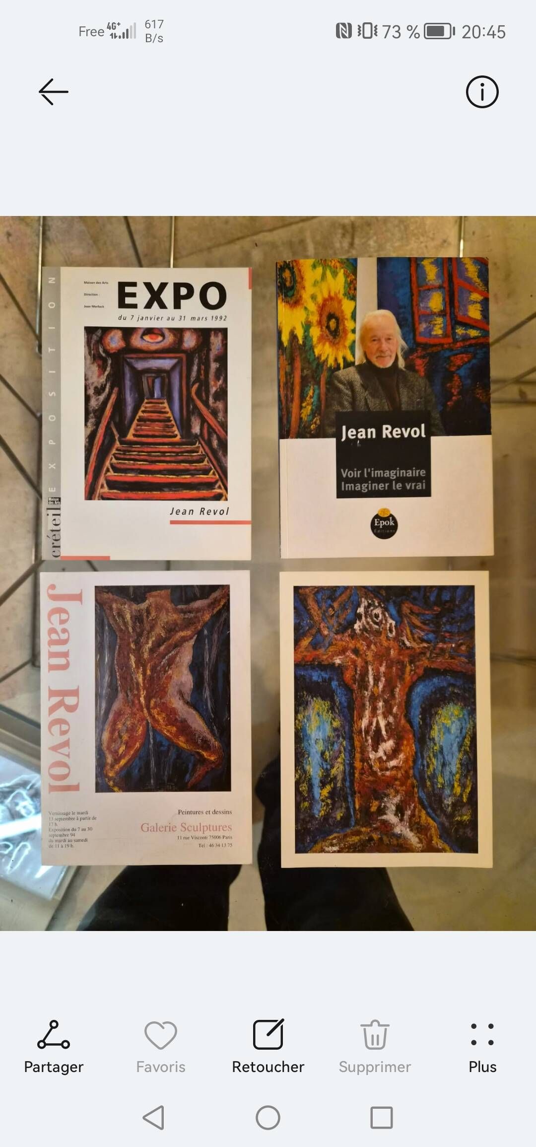 Tableau jean revol 195x130 descente de chai
