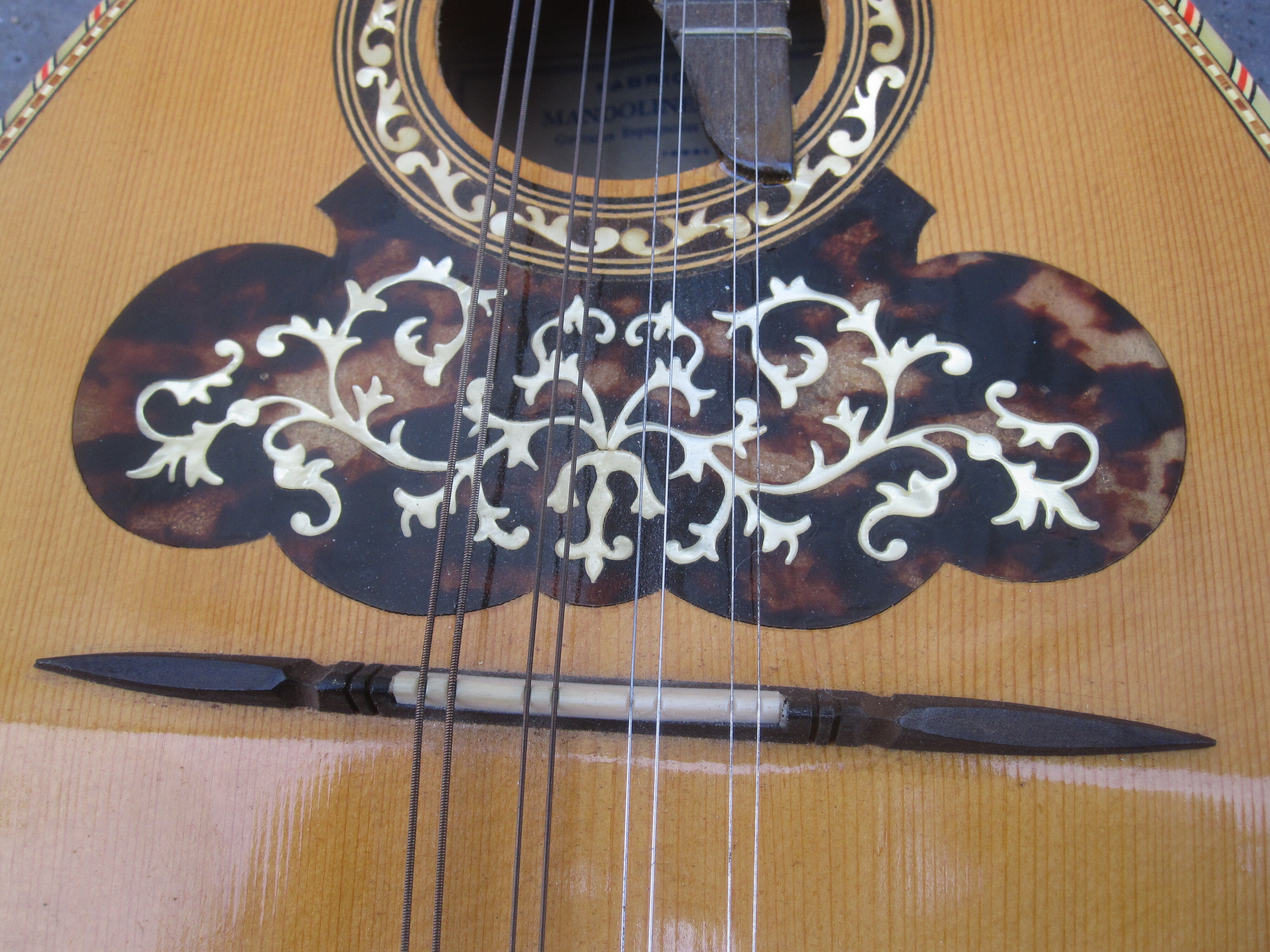 Mandoline luthier René Gérôme Mirecourt Selency