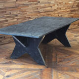 Slate coffee table 70s