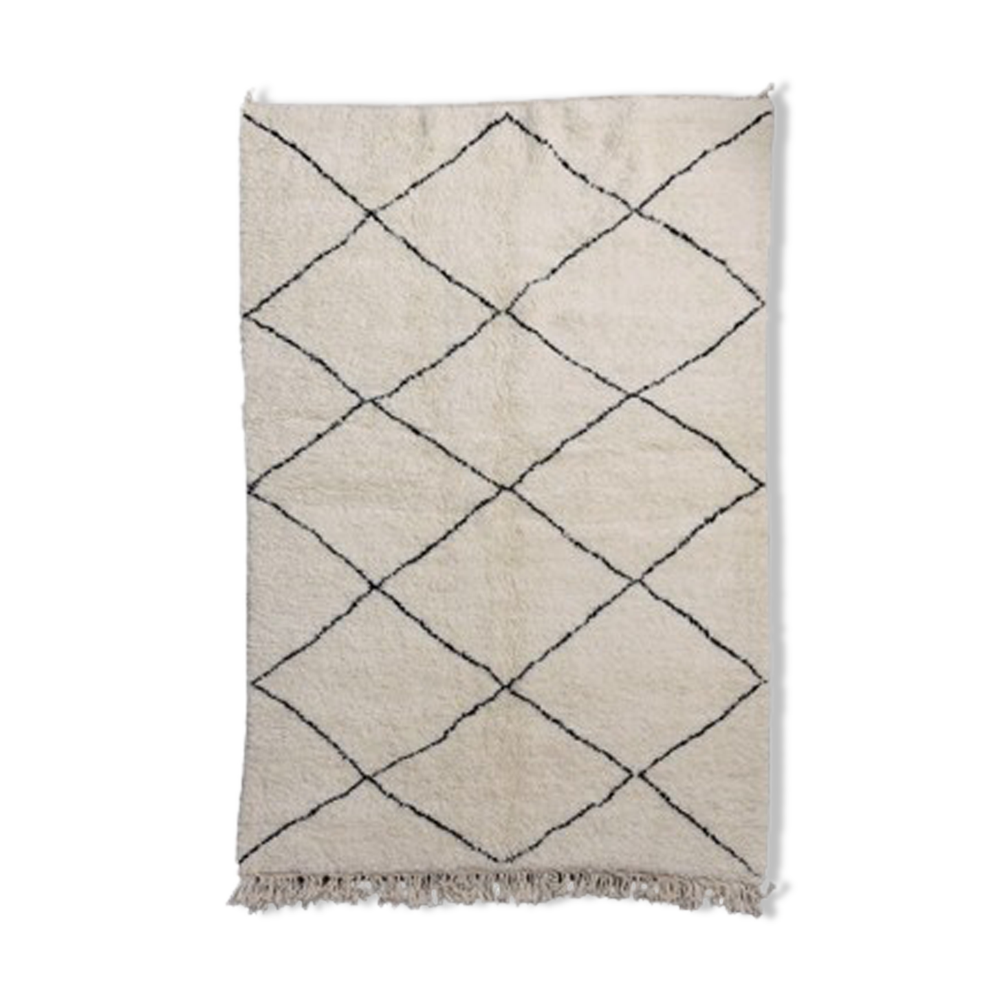 Berber carpet with diamonds classic 150x230