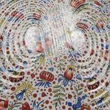 Vintage dish with floral motifs