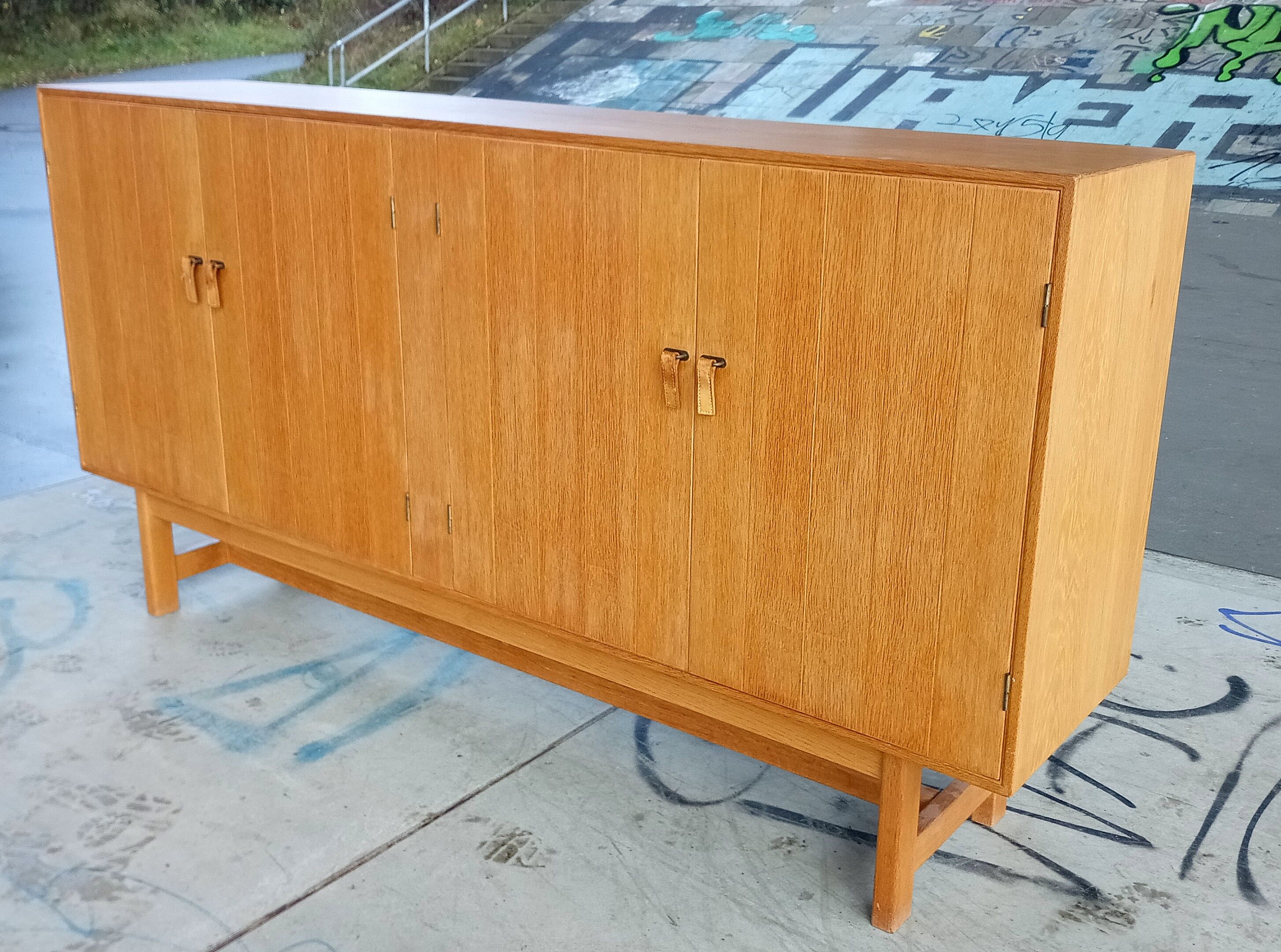 Danish highboard in oak by Kurt Ostervig for KP Möbler
