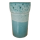 Blue ceramic vase. 60s