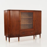 Walnut highboard 70's scandinavian design