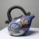 Terracotta teapot, US studio, 1950-1970 era, David Constantine White.