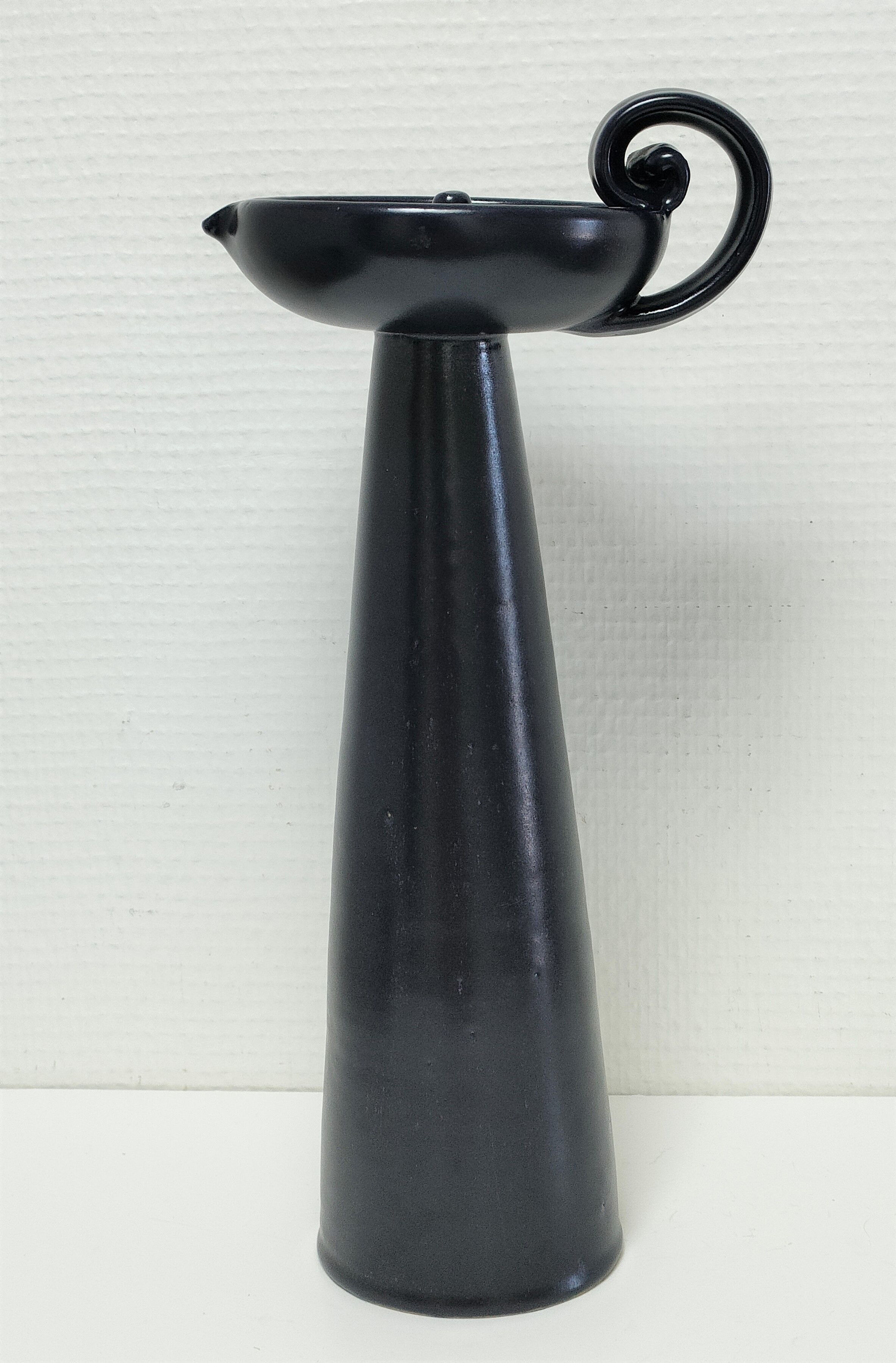 High candle holder pique ceramic candle design vintage arts ceram