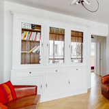 Bibliothèque artisanale bois massif
