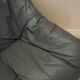 Italian leather sofa, two-seater, 1970s design
