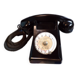 Vintage bakelite rotary telephone
