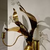 Golden wall lamp