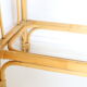 Rattan and wicker console, two drawers