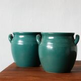 Paire de pots vintage par Höganäs Keramik