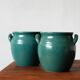 Paire de pots vintage par Höganäs Keramik