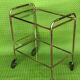 Desserte roulante vintage 1960-1970 metal dore