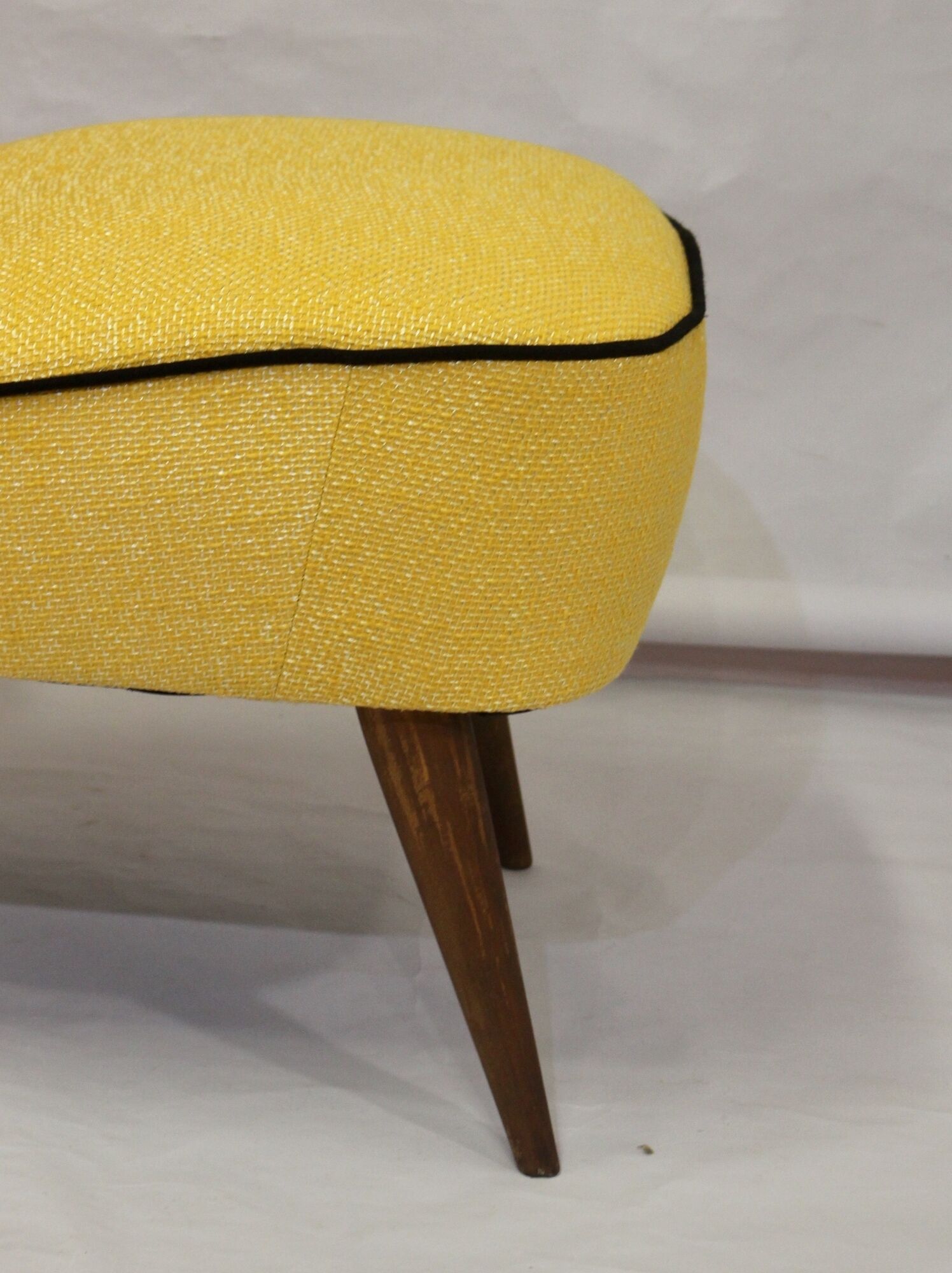 Vintage cocktail armchair from the 50's restored Kenzo fabric Lelievre Edition