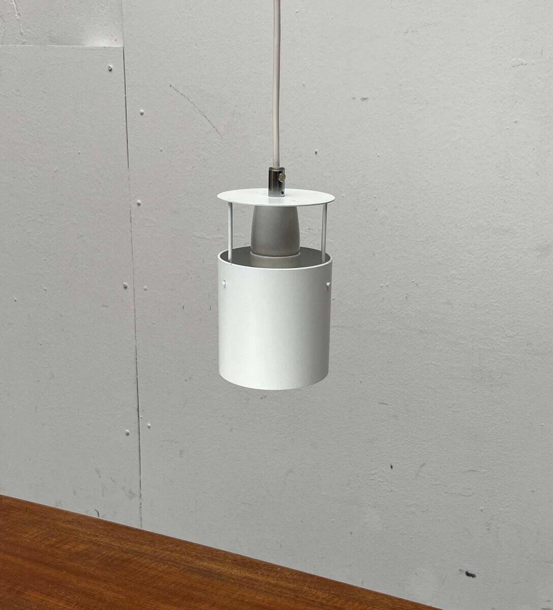 Fyrtønden pendant lamp, minimalist Danish modern mid-century by Asger Bay Christiansen for Lys, 1960s.