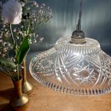 Vintage glass pendant light - tableware collection -