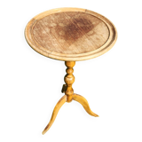 Wooden tripod side table/guéridon