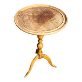 Wooden tripod side table/guéridon