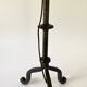 Brutalist wrought iron lamp base
