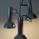 Chrome metal 3-spot chandelier from the 1970s.
