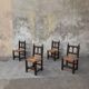 4 chaises basque bois et cordes
