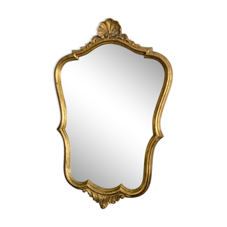 Ancien miroir doré rocaille