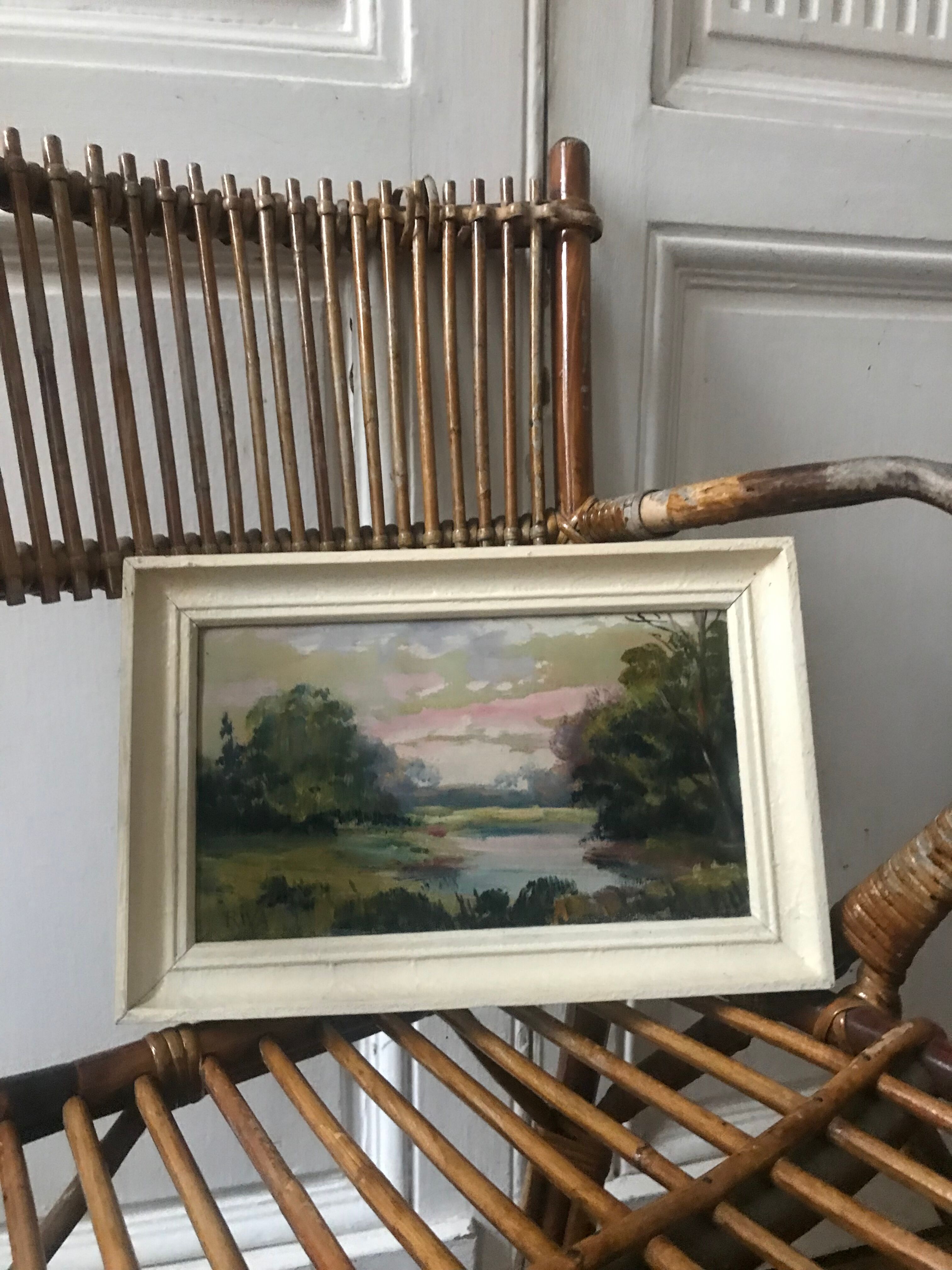 Ancient landscape oil