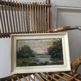 Huile paysage ancienne