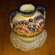 Henriot quimper round vase with handles - approximately 15.5x15cm.