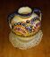 Henriot quimper round vase with handles - approximately 15.5x15cm.