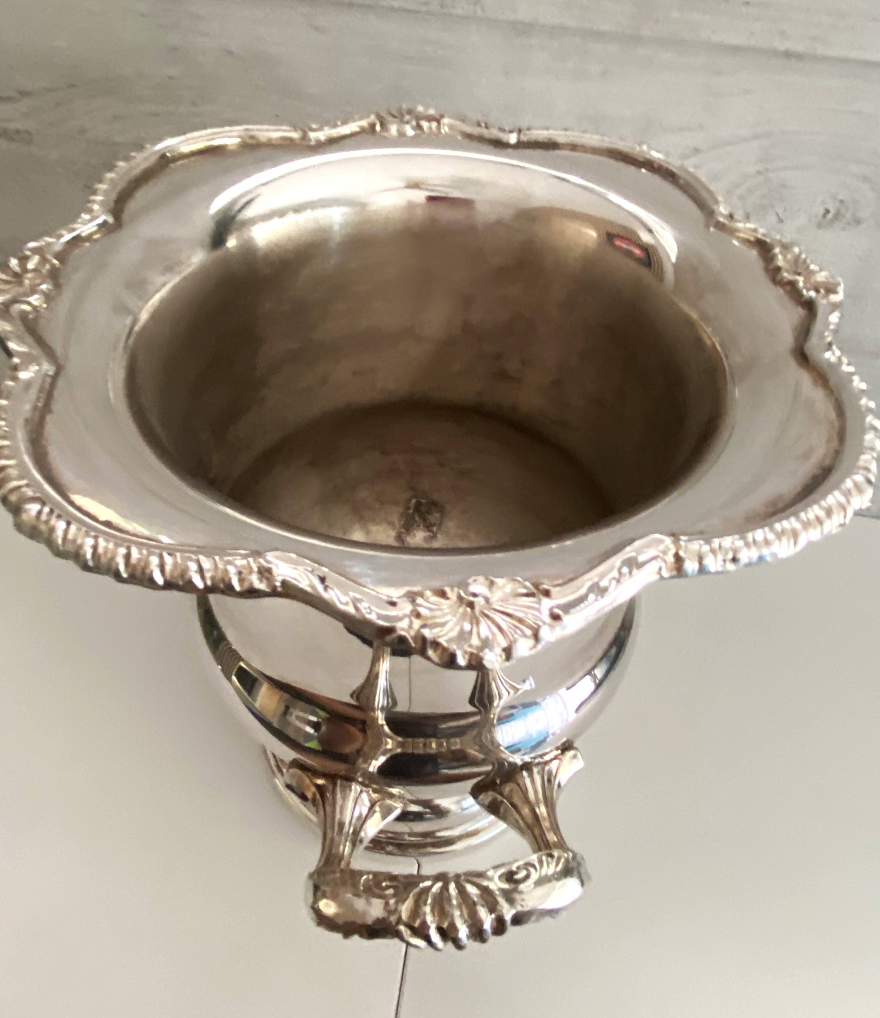 Champagne Ice Bucket Cooler Silver Plated Viners Taiwan Medici