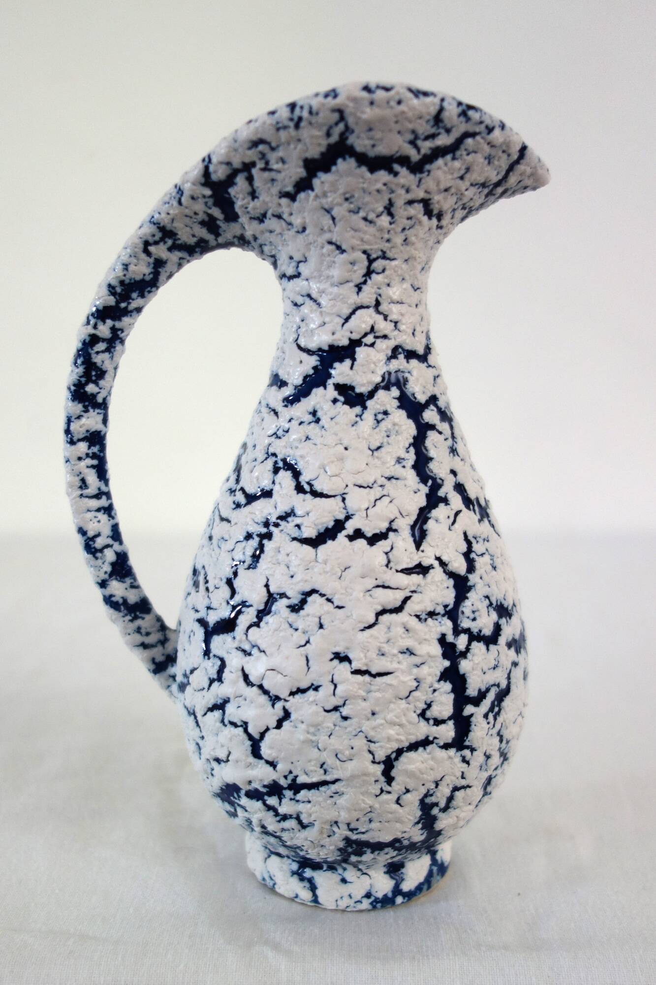 Small vintage snow stoneware vase