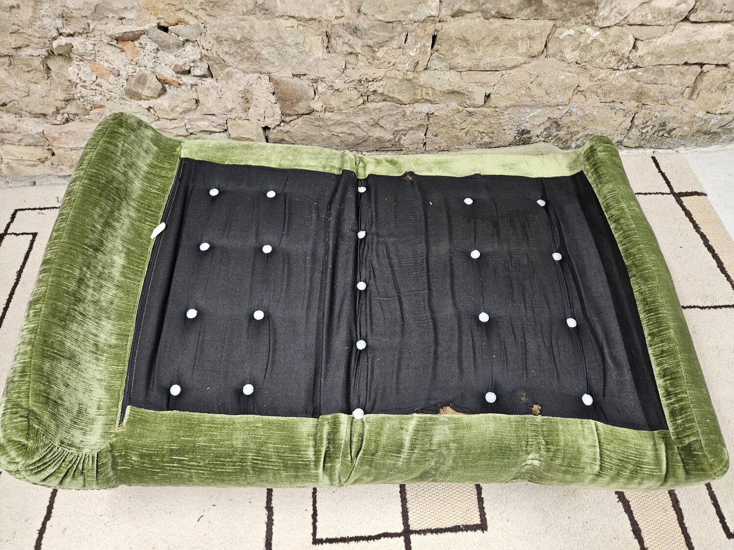 Pair of vintage velvet armchairs 1970"