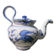Moustiers blue ceramic teapot
