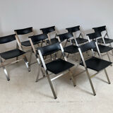 P08 folding chairs by Justus Kolberg for Tecno 1991