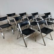 Chaises P08 pliantes par Justus Kolberg pour Tecno 1991