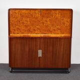 Meuble Secrétaire Art Déco Mid-Century en Acajou par Jindrich Halabala pour Up Závody, 1930s