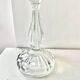 Bougeoir en verre moulé épais