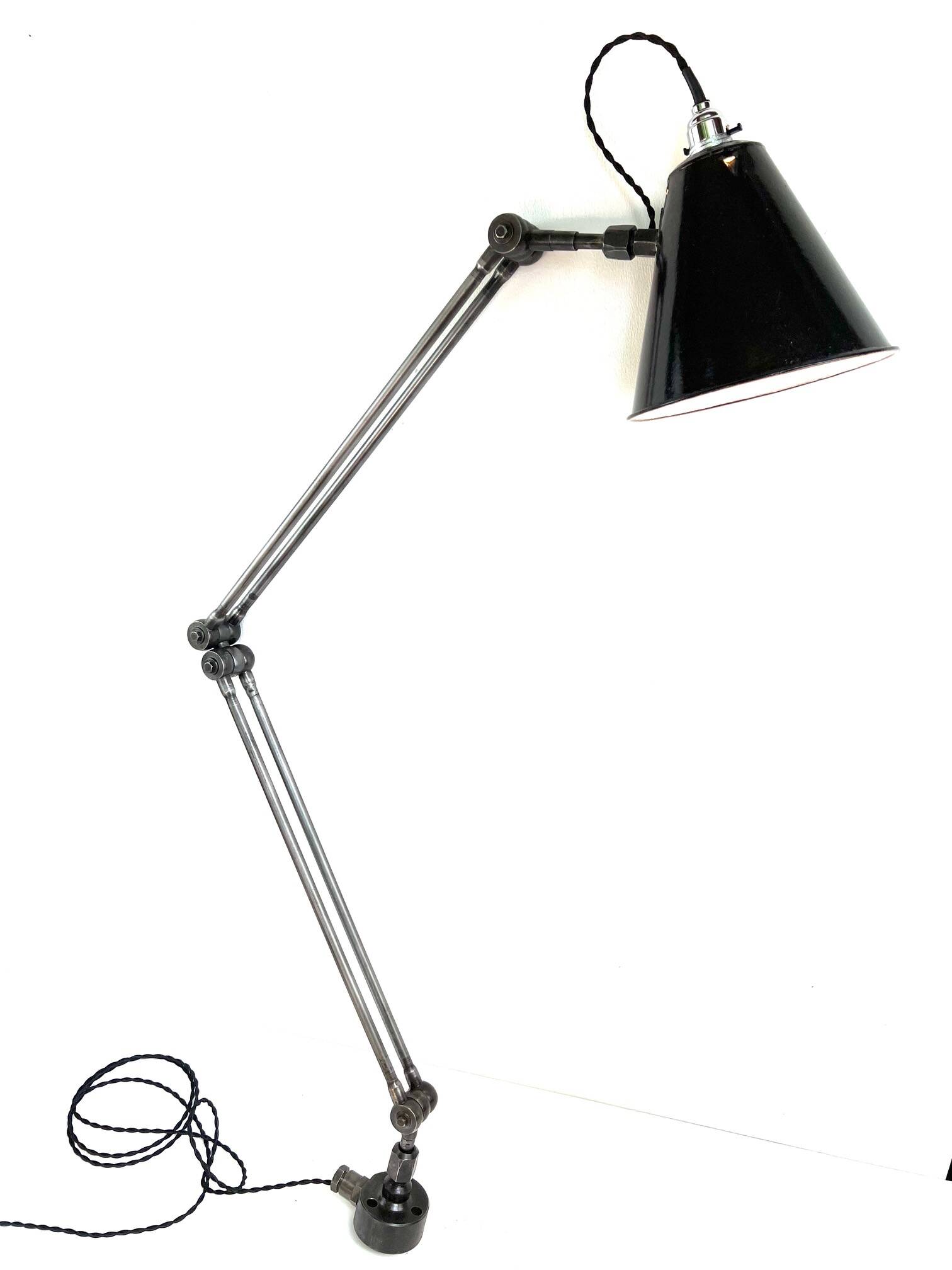 Lampe atelier mecanique 3 et 6 rotules 140 cm